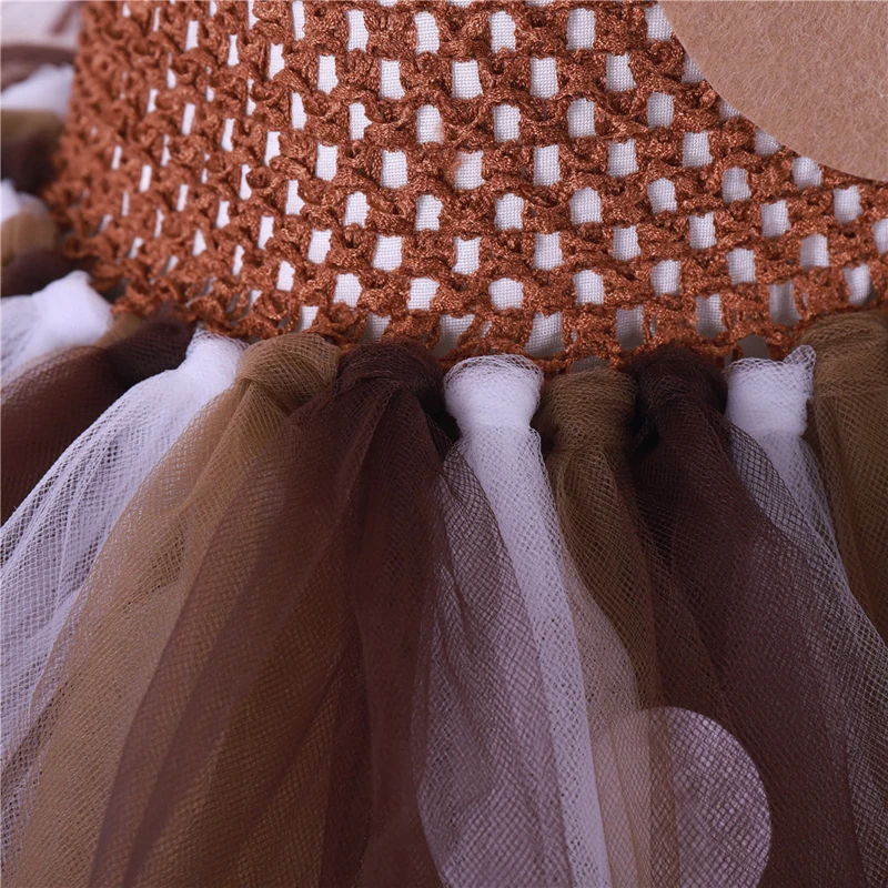 Платье-пачка с изображением оленя платья для маленьких девочек костюм Хэллоуина