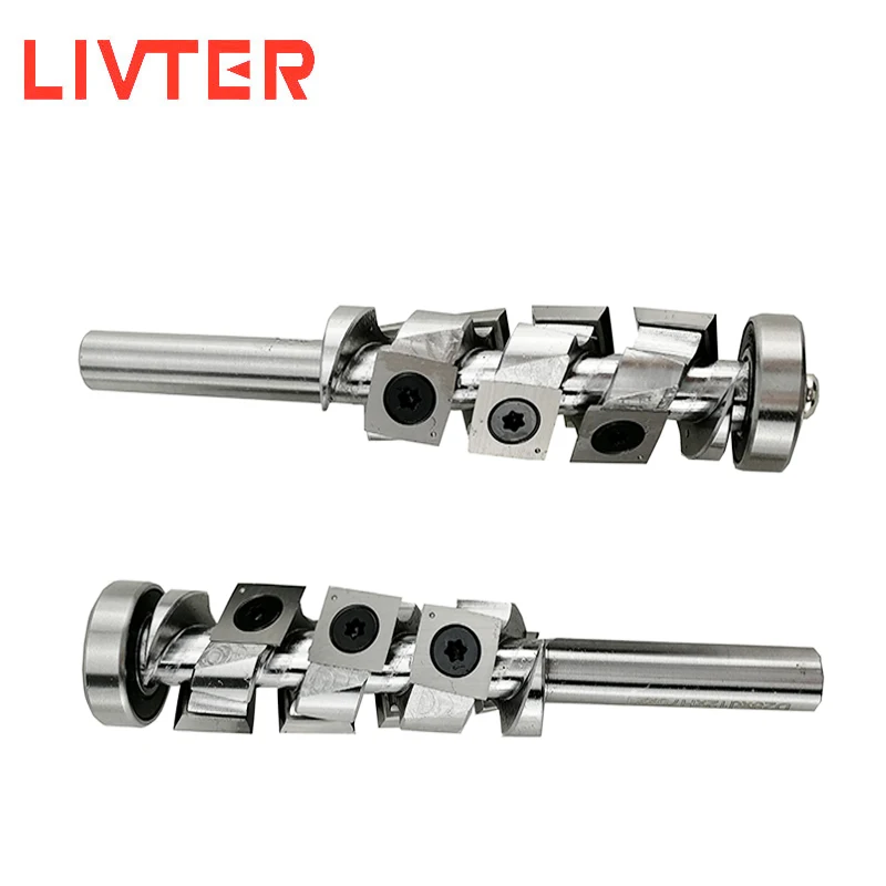 

LIVTER spiral cnc milling cutter replaceable baldes steel body high speed end mill