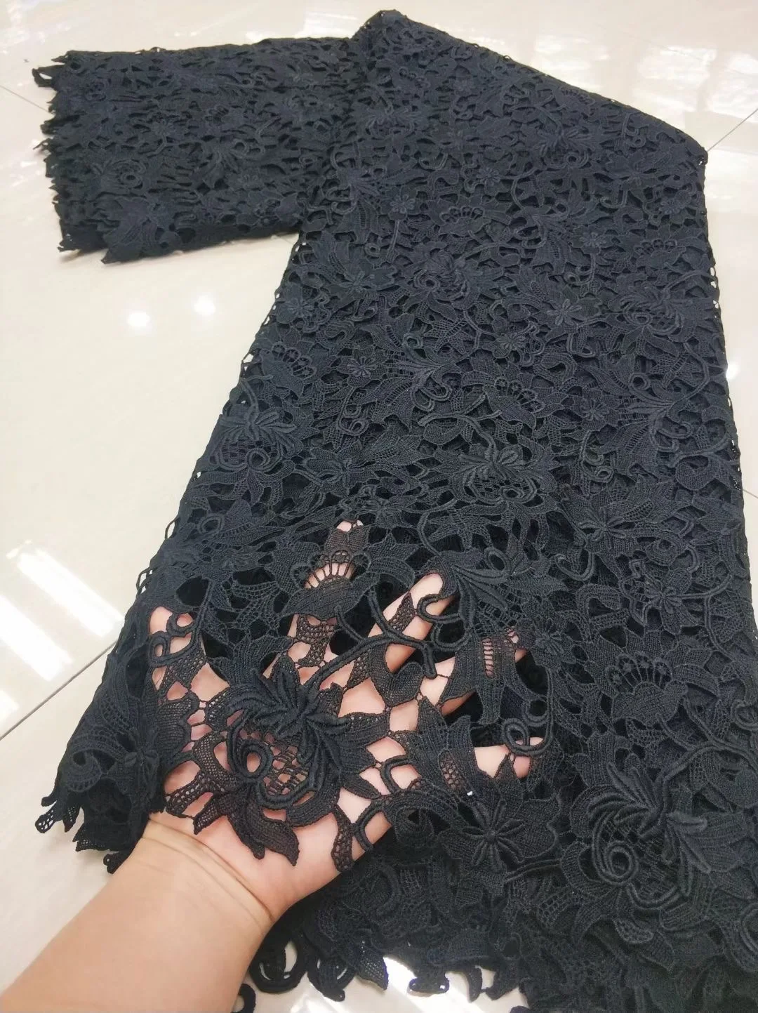 

African Lace Fabric 2021 High-quality Guipure Lace Fabric, French Umbilical Lace Fabric, Suitable for Wedding 5 Yards NFM4904