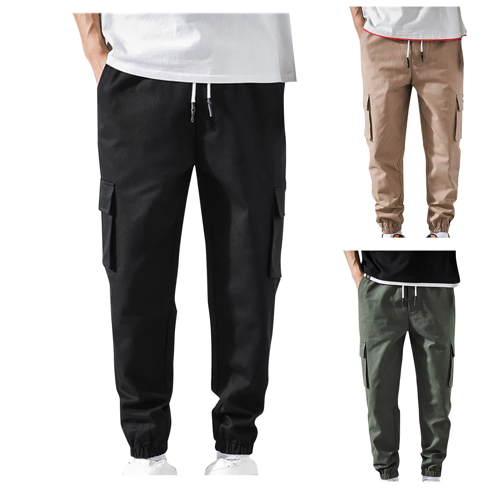 

Men's Cargo Pants Loose Oversized Sports Harlem Pants Nine Pants Casual Pants Trousers 2022 Fashion Streetwear штаны мужские