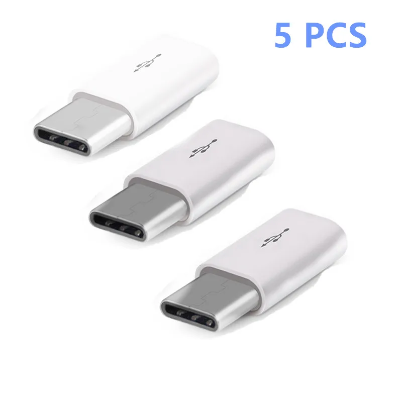 5 шт. usb адаптер mi cro USB Женский к type C Мужской для Letv Xiaomi 5X Oneplus samsung 8X S9 S10 Note 10