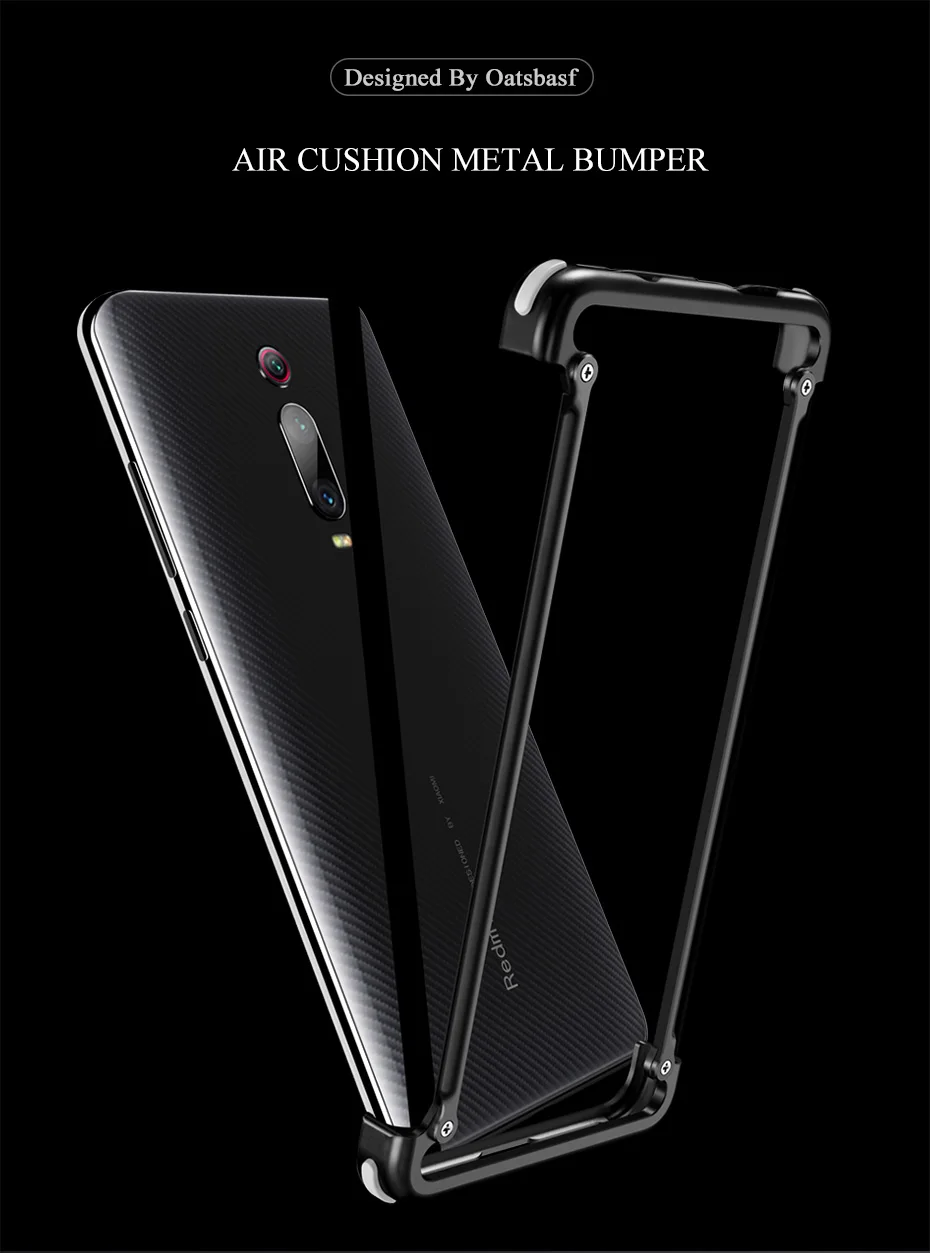 Металлический чехол с подушкой безопасности для Redmi Note 7 Redmi K20, персональный металлический бампер, чехол для Redmi Note 7 Pro K20 Pro, чехол для телефона