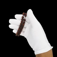 1 pair white gloves full finger men women etiquette white soft cotton gloves waiterdriverjewelryworker mittens sweat guantes