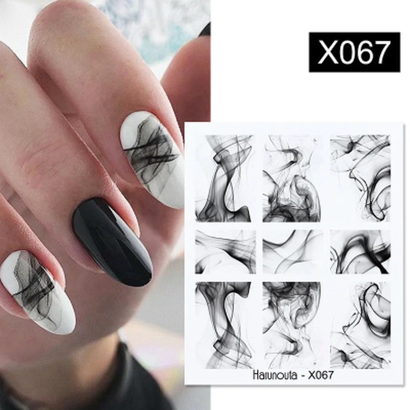 

1Pc Spring Water Nail Decal and Sticker Flower Leaf Tree Green Simple Summer DIY Slider for Manicuring Nail Art Watermark