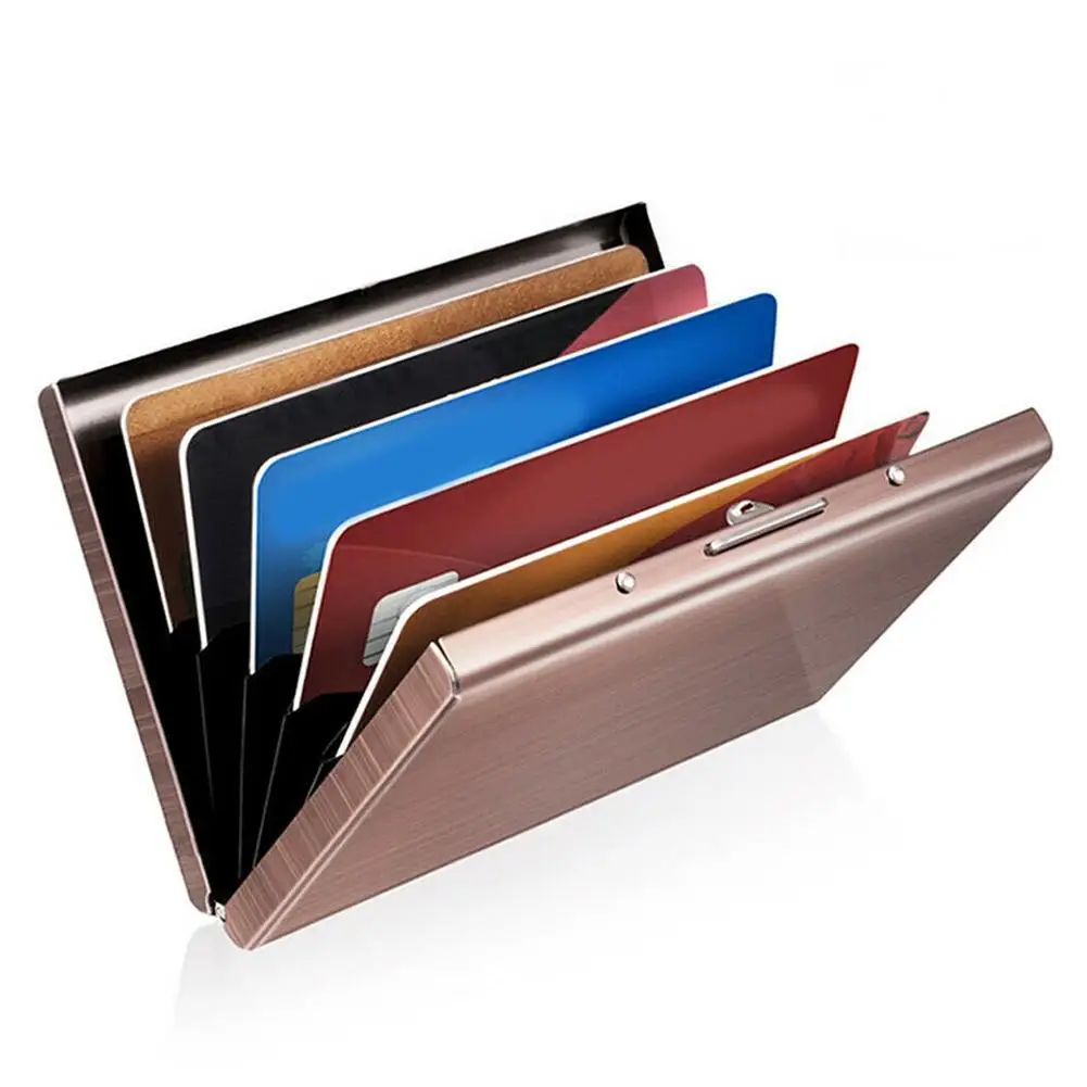 Анти-сканирования RFID 1 предмет Алюминий металлический кредитной карты держатель