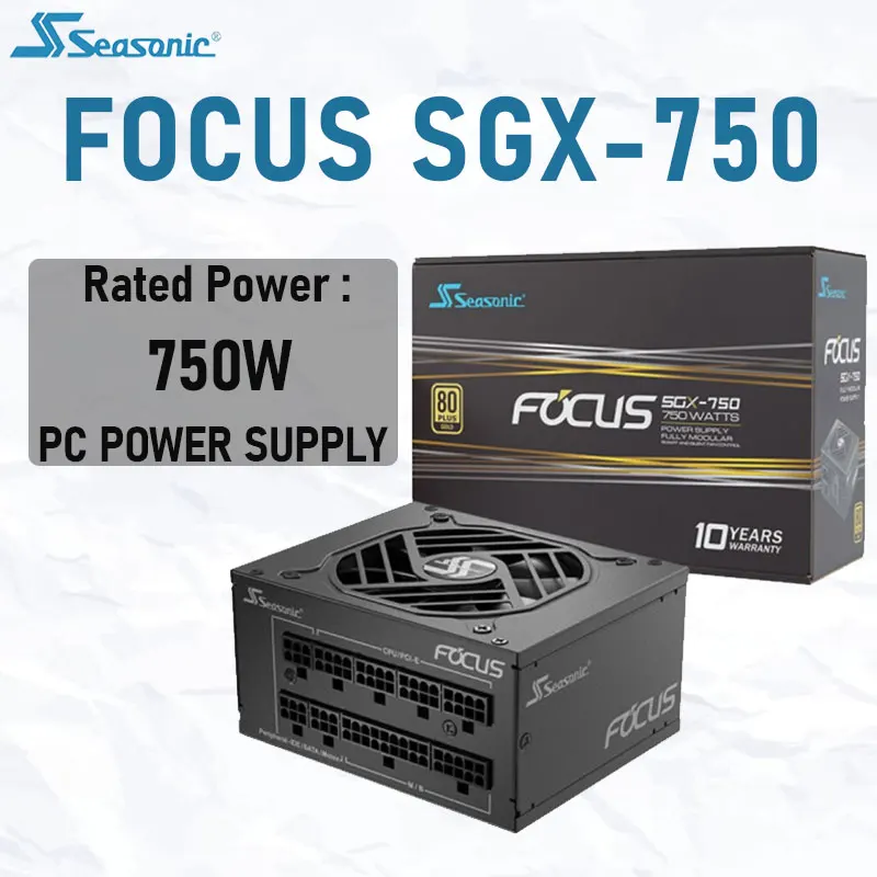 

Seasonic FOCUS SGX-750 Power Supply Rated 750W 100-240V Gold PFC 92mm Gaming PC Power Supply For Intel AMD ITX Computer Power
