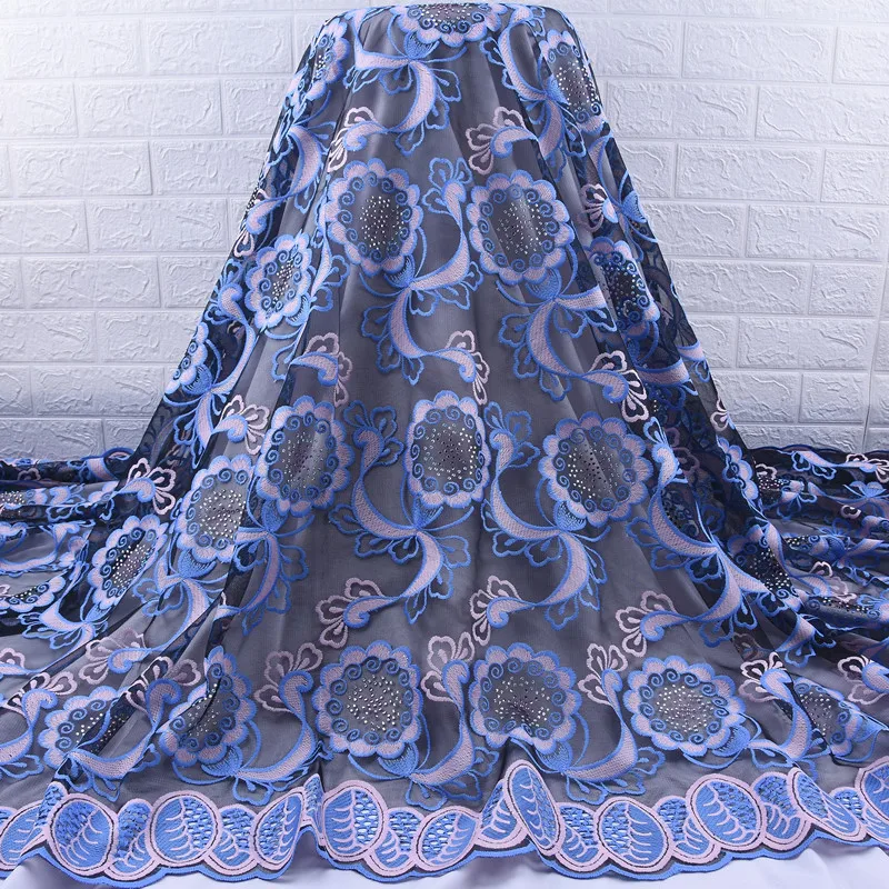 Оранжевая африканская сухая кружевная ткань высокого качества 2020 шнур кружева