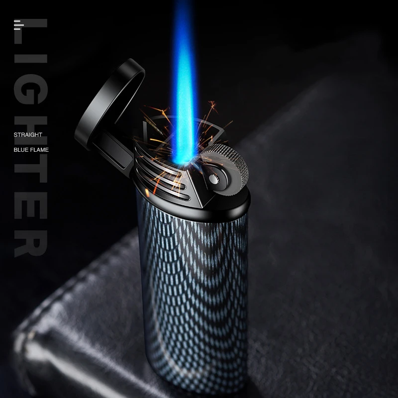 

Metal Mini Flint Torch Lighter Windproof Jet Flame Cigarette Lighter Inflatable Gas Butane Tobacco Lighters Smoking Accessories