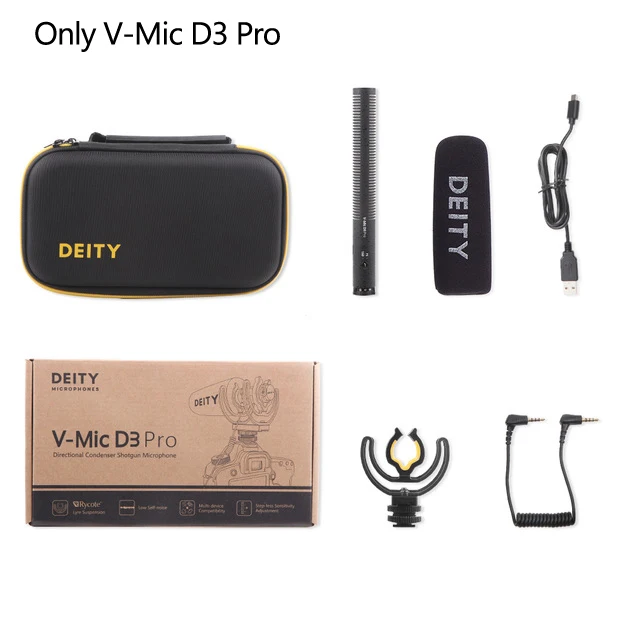 Беспроводной накамерный микрофон Deity V Mic D3 Pro Суперкардиоидная полярная запись