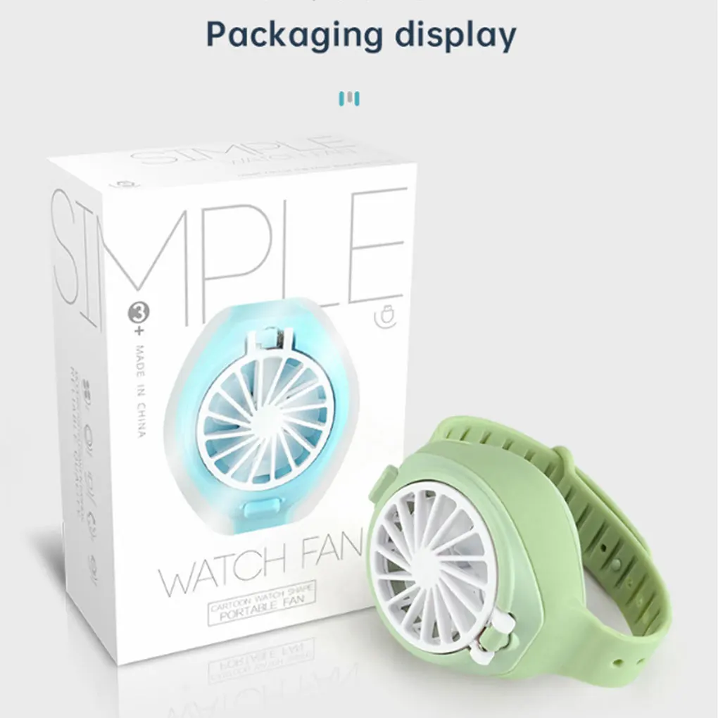 

Creative mini Watch fan USB charging three-gear adjustment small fan mute children's student gift