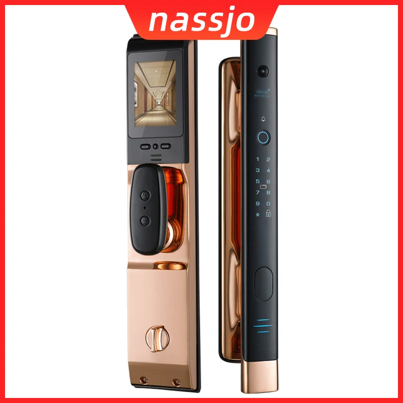 Nassjo 2021 Stock Promotion High Security Electronic Fingerprint Door Lock Smart with | Безопасность и защита