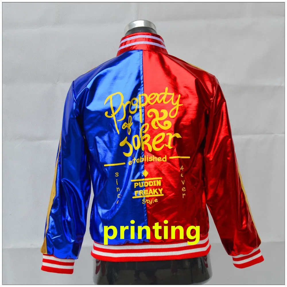 Детские костюмы для косплея Харли самоубийц девочек отряд Квинн куртка с