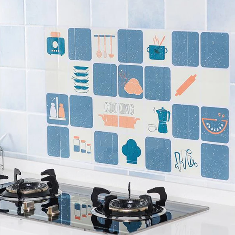 Самоклеящиеся маслостойкие настенные наклейки 2020 кухонные термостойкие для