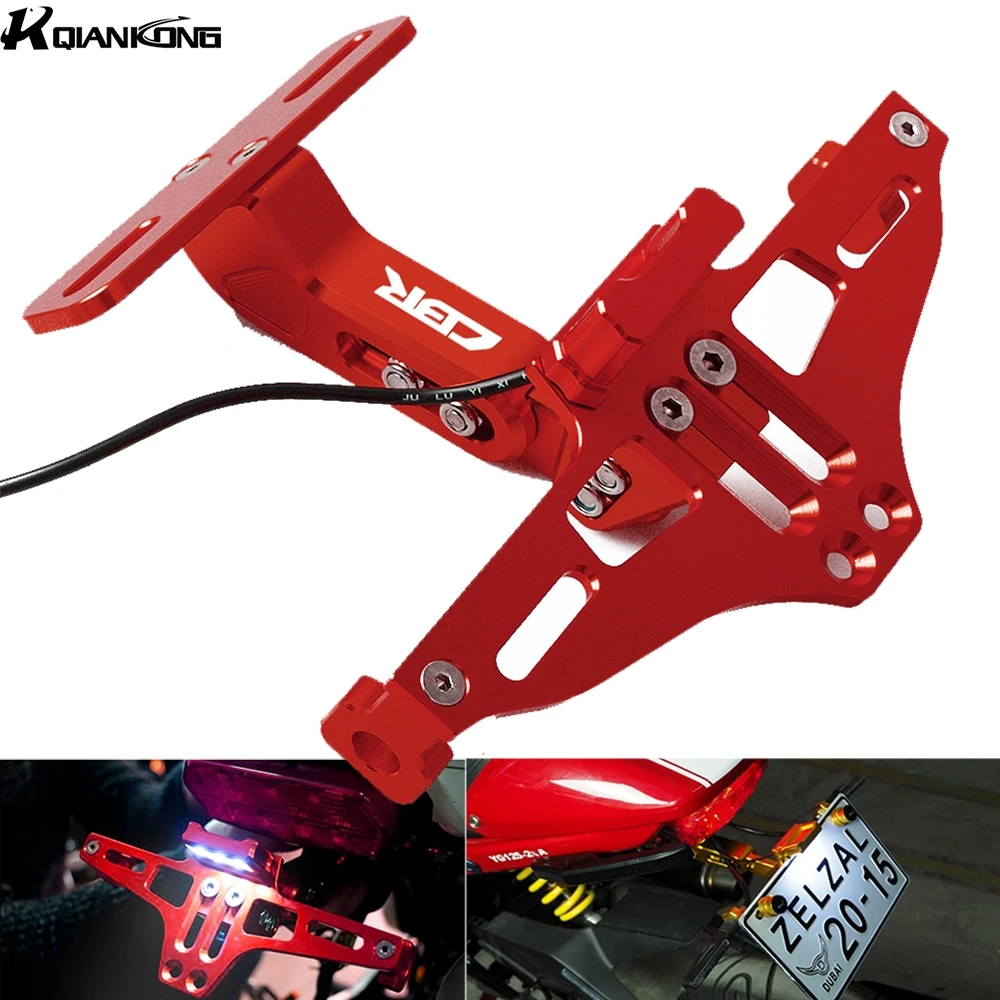 Держатель номерного знака для Honda CBR650F CBR300R CBR929RR CBR954RR CBR1000RR 2001 2008|Накладки и