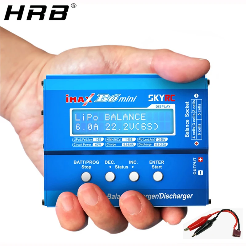 Skyrc iMax B6 Mini Balance Charger Lipo Battery RC Parts Dis charger T Plug Banana JST XT60 коннекторы зарядный кабель