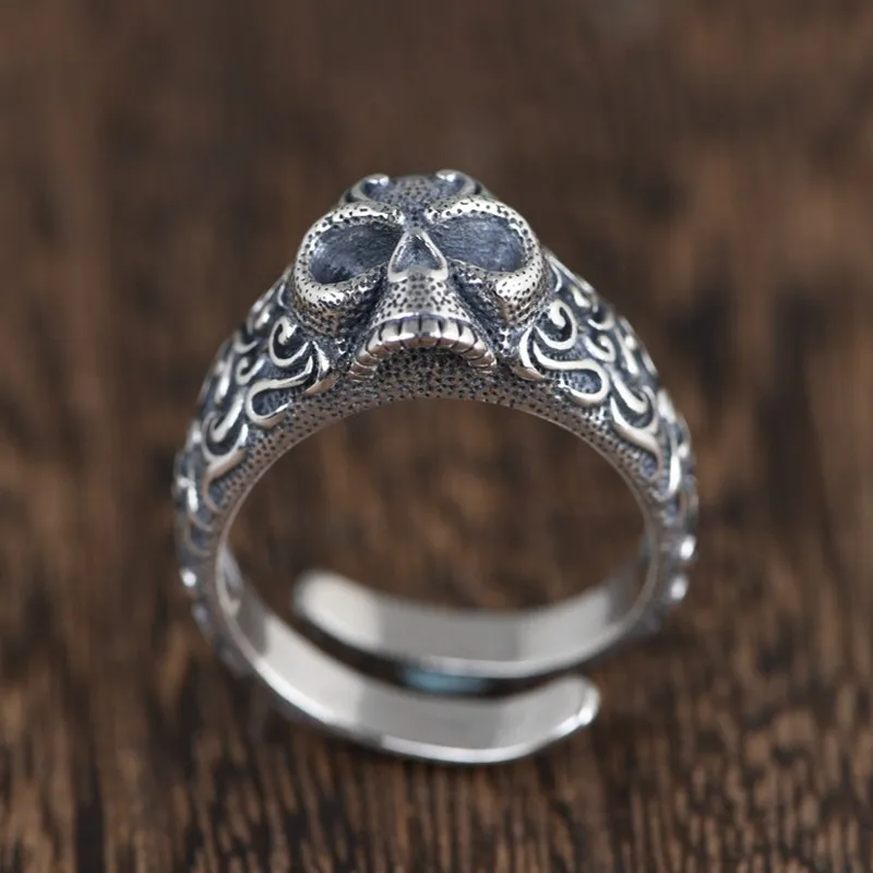 BOCAI Новое твердое чистое серебро S925 в стиле ретро модное индивидуальное