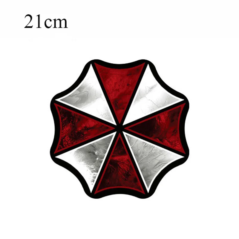 

8cm 11cm 17cm 21cm Dark Red Umbrella Corporation Car Styling Thick PVC Sticker Auto Body Fuel Cap Refitting Decoration Decal