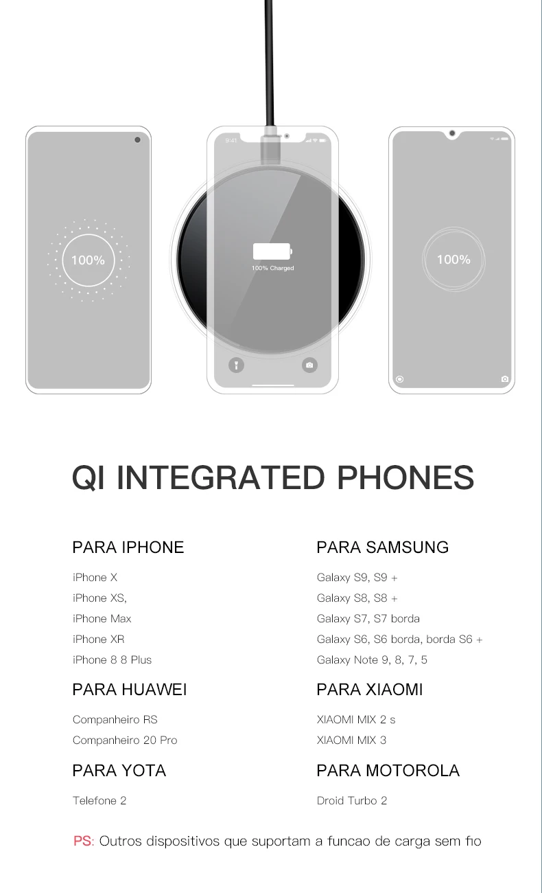 QIIHII QI Беспроводное быстрое зарядное устройство для samsung iphone Беспроводное зарядное устройство для Xiaomi huawei быстрое зарядное устройство Беспроводная зарядная панель