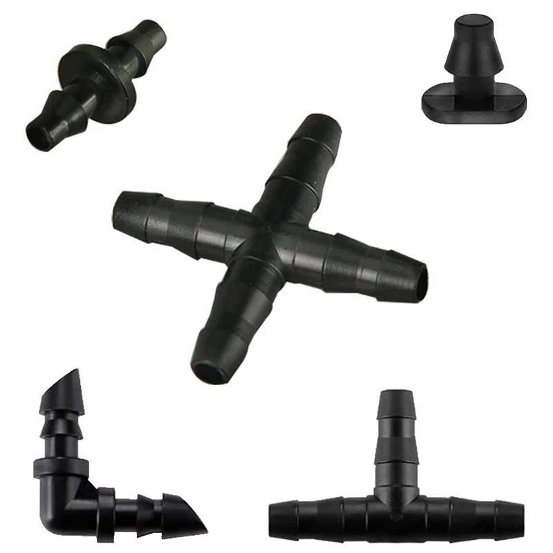 

LUDA 250 Pcs Irrigation Fittings Kit, Drip Irrigation Barbed Connectors for Garden Water Hose Connectors