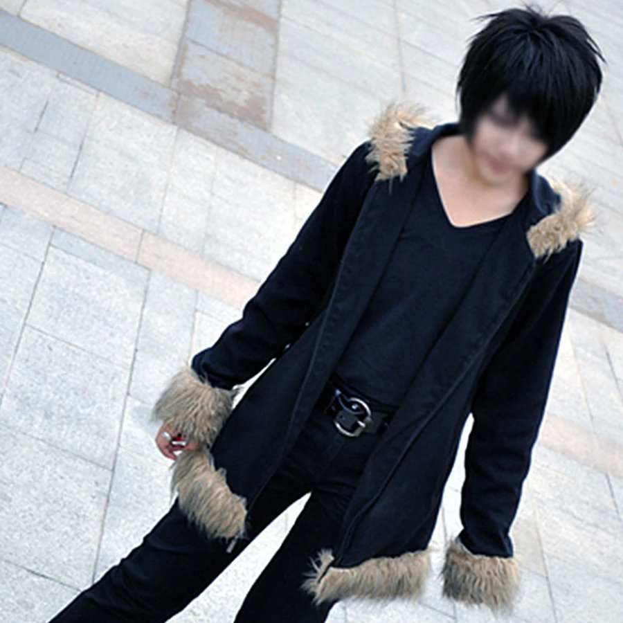 Durarara 3 way standoff Cosplay Costume Black Coat Izaya Orihara Jacket Sweatshirts Top Unisex Men Women | Тематическая одежда и