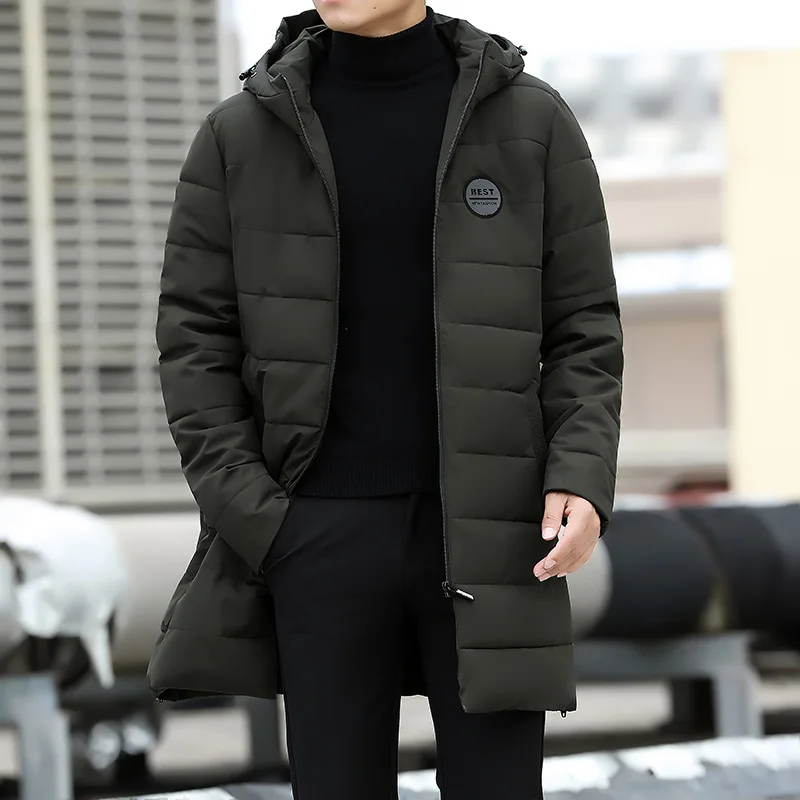 

Mens Parkas Jackets Winter Men's Fashion Cotton-padded Jacket Coat Thicken Warm Hooded Wadded Jacket Male Trenchs Outerwear 8XL