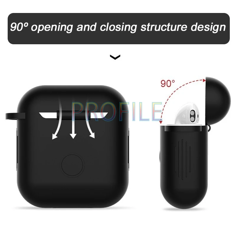 Силиконовый чехол для AirPods защитный Apple Airpod зарядки спортивные наушники Прямая