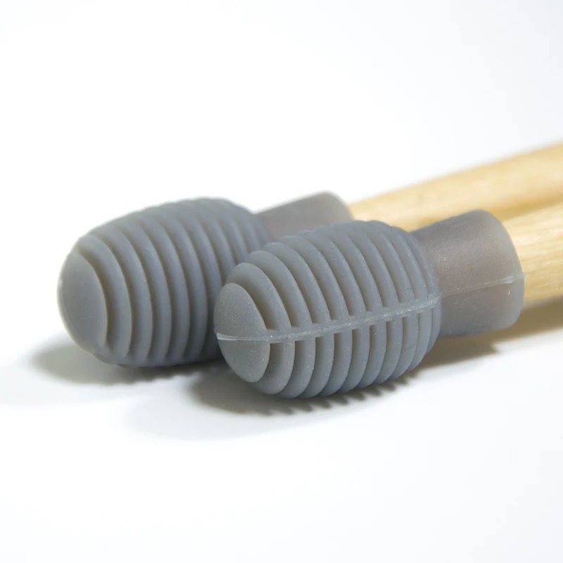 

4pcs Drum Stick Mute Cover Natural Silicone Drumstick Silent Tip Cover Playing Mallet Mute Tip Percussion Parts Accessories Tool