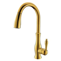 kitchen sink faucets hot cold solid brass sink mixer taps pull out spray nozzle 360 degree rotating single handle deck mounted