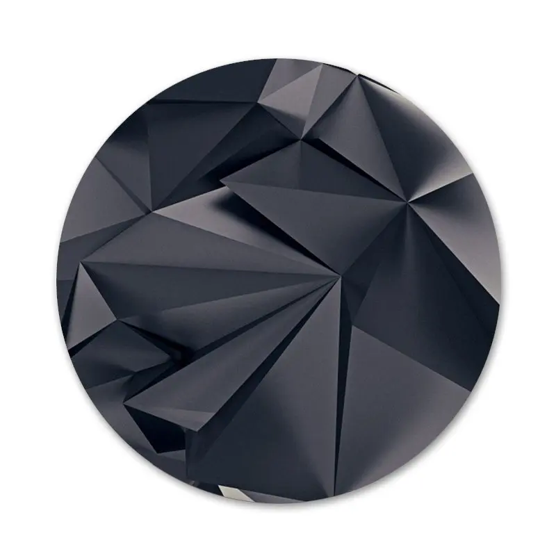 Геометрические значки 58 мм украшения броши металлические для одежды рюкзака |