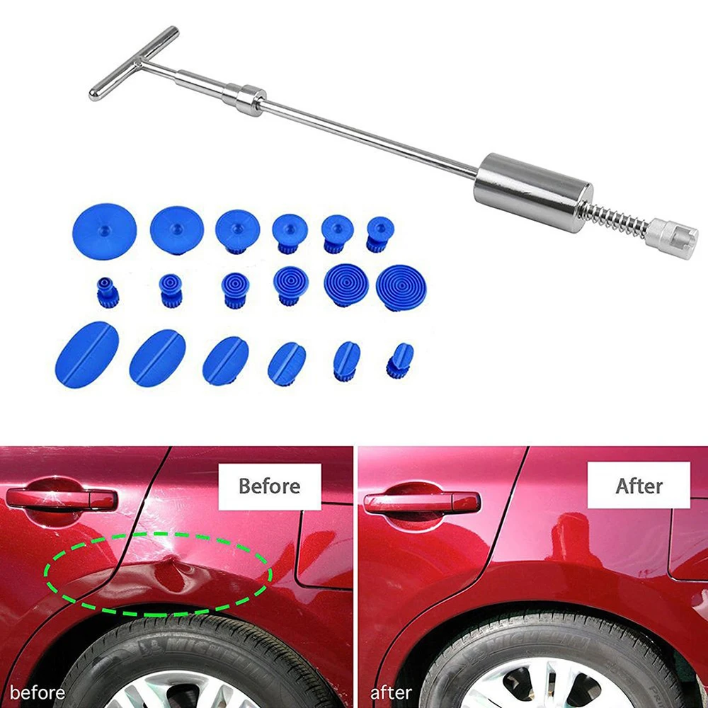 

Auto Paintless Dent Repair Puller Kit Dent Removal Slide Hammer Glue Sticks Reverse Hammer Glue Tabs Hail Damage
