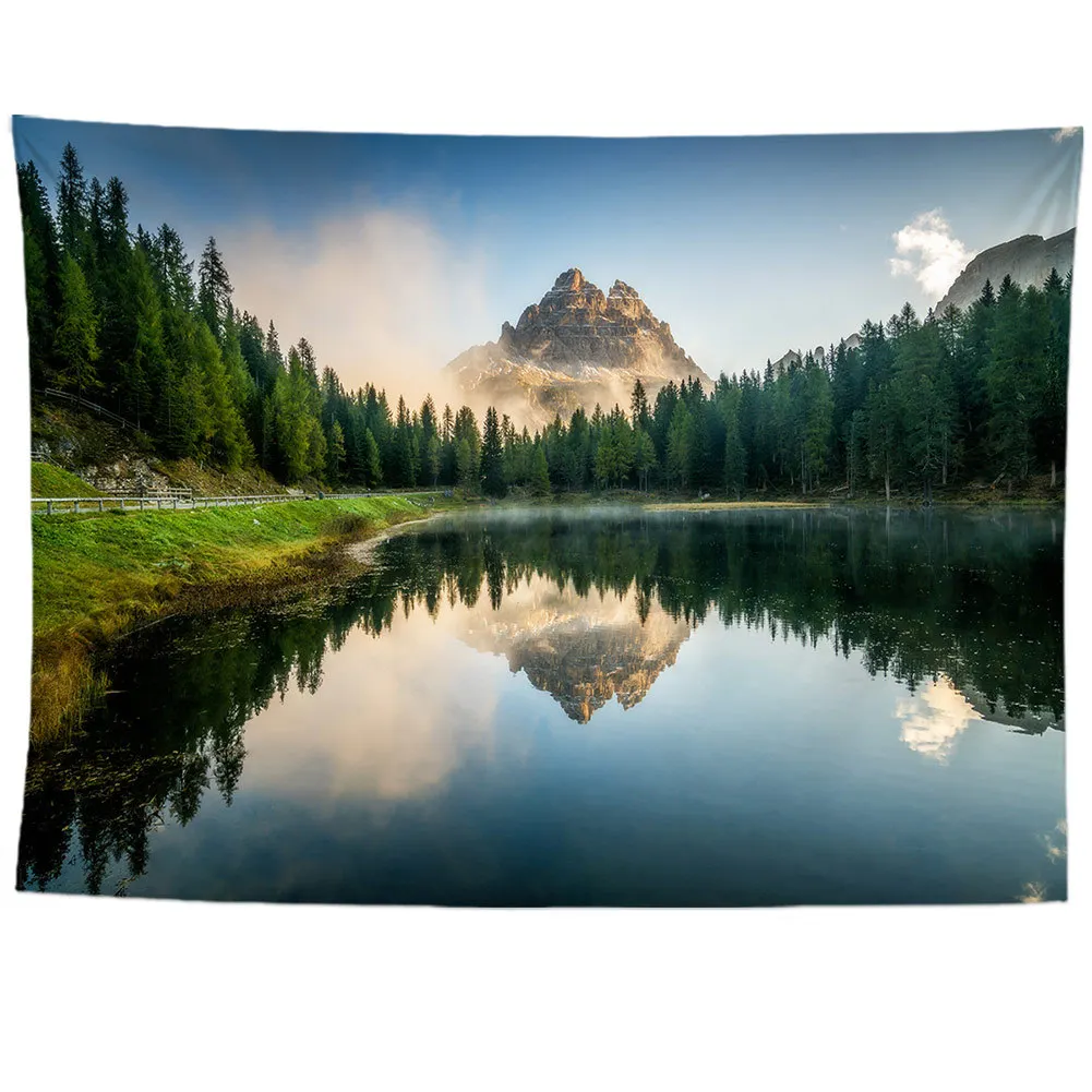 

Настенный фон для фотосъемки с изображением озера
