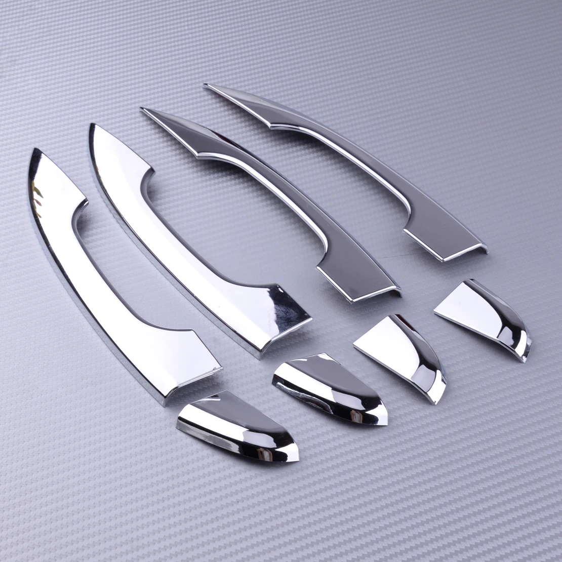 

8pcs ABS Chrome Car Door Handle Trim Strips Cover Keyless Fit for Honda Accord 2018 Accessories