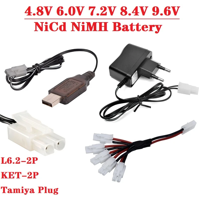 Зарядное устройство для NiCd NiMH аккумуляторов 4 8 в 6 0 В 7 2 9 с разъемом зарядного