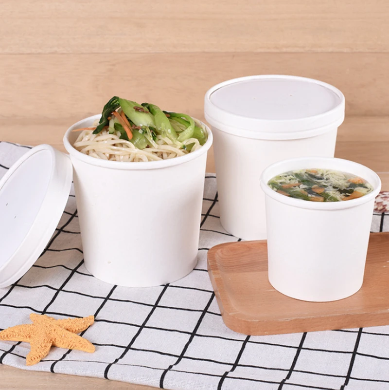 500 шт Одноразовые Стаканчики из крафт бумаги одноразовые стаканчики с крышкой