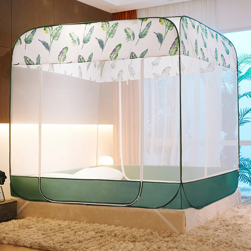 

Adults Portable Yurt Mosquito Net Free Installation Modern Simple Mosquito Nets Thin And Light Klamboe Tent Room Decor EB50WZ