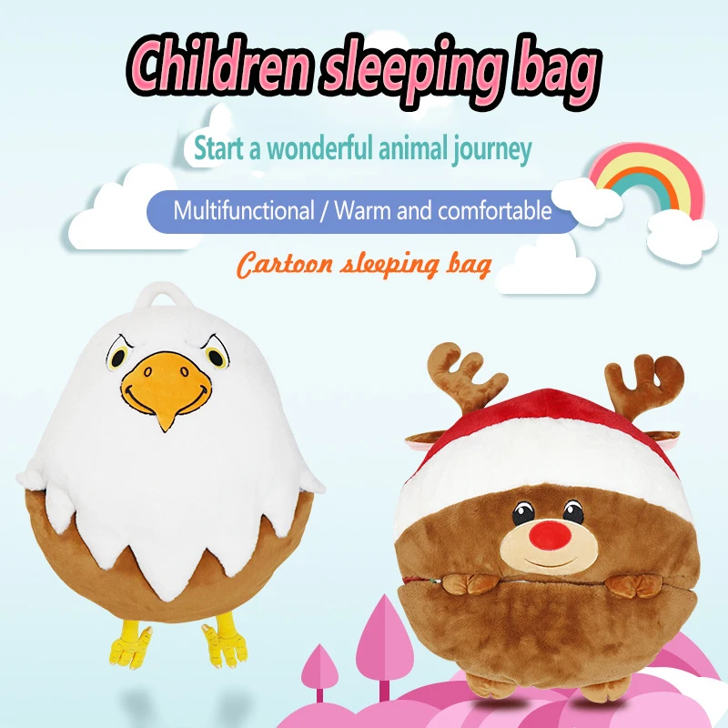 Newborn Baby Winter Stroller Wrap Blanket Footmuff Thick Warm Cartoon Sleeping Bags Toddler Little Babys Sleep Sack 165CM×70CM