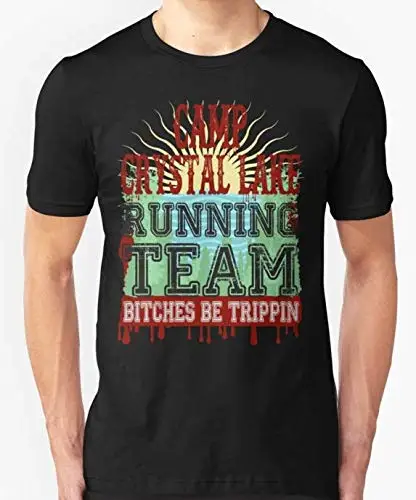 Camp Crystal Lake Беговая команда футболка на заказ для мужчин и женщин Унисекс Мужская