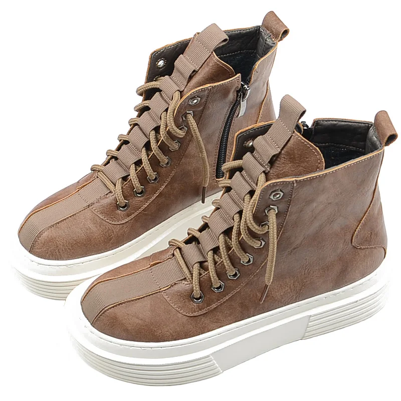 

Literary Retro Flat Womens Boots Thick-Sole Short Boots Mori Round Head Side Zipper Martin Boots College Wind Casual Ankle Boots