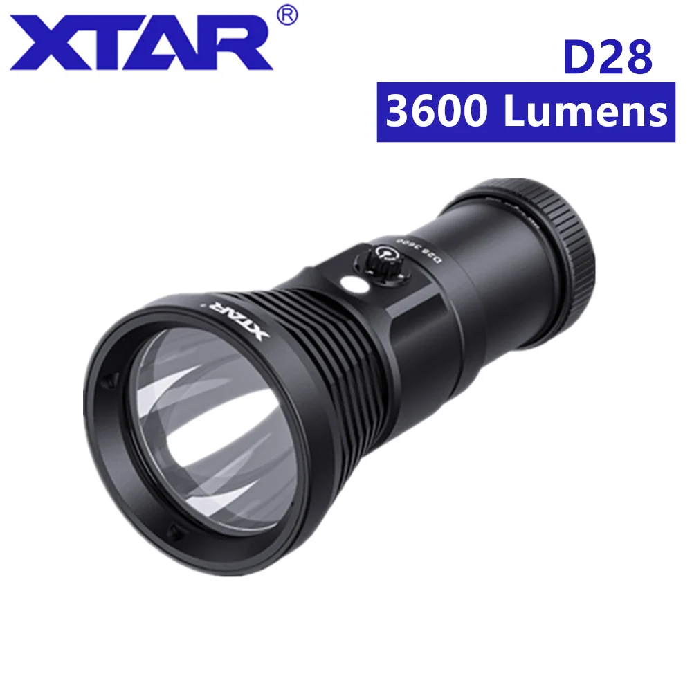 Billig XTAR D28 3600 Tauchen Taschenlampe XHP70 LED High Power Led Taschenlampe 18650 Tauchen Taschenlampe Für Wrack Tauchen