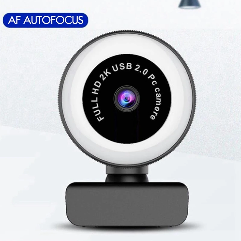 Internet Celebrity Live Broadcast Beauty Supplement Light Computer Camera USB Drive-Free HD Webcam with Microphone | Электроника