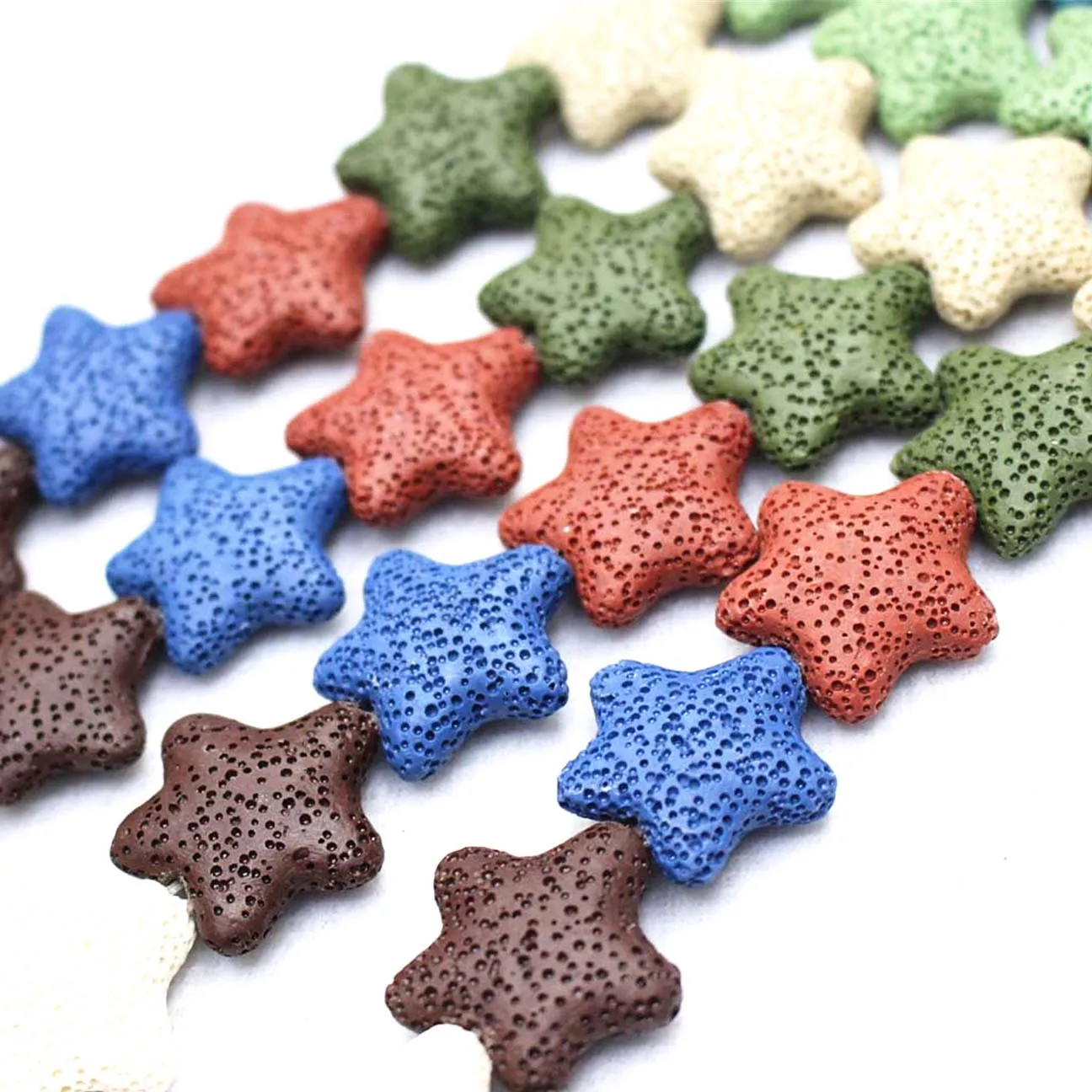 Оптовая продажа бусины из натуральной лавы 15 цветов вулканический камень в форме