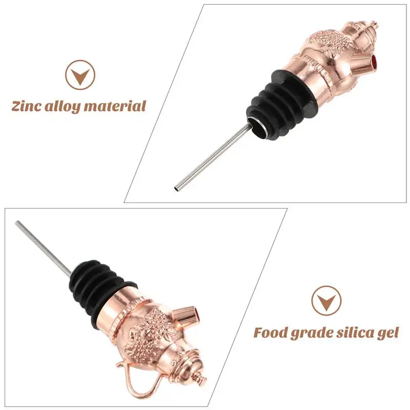 

Flagon Shape Wine Pourer Wine Bottle Stopper Animal Wine Pourer and Stopper