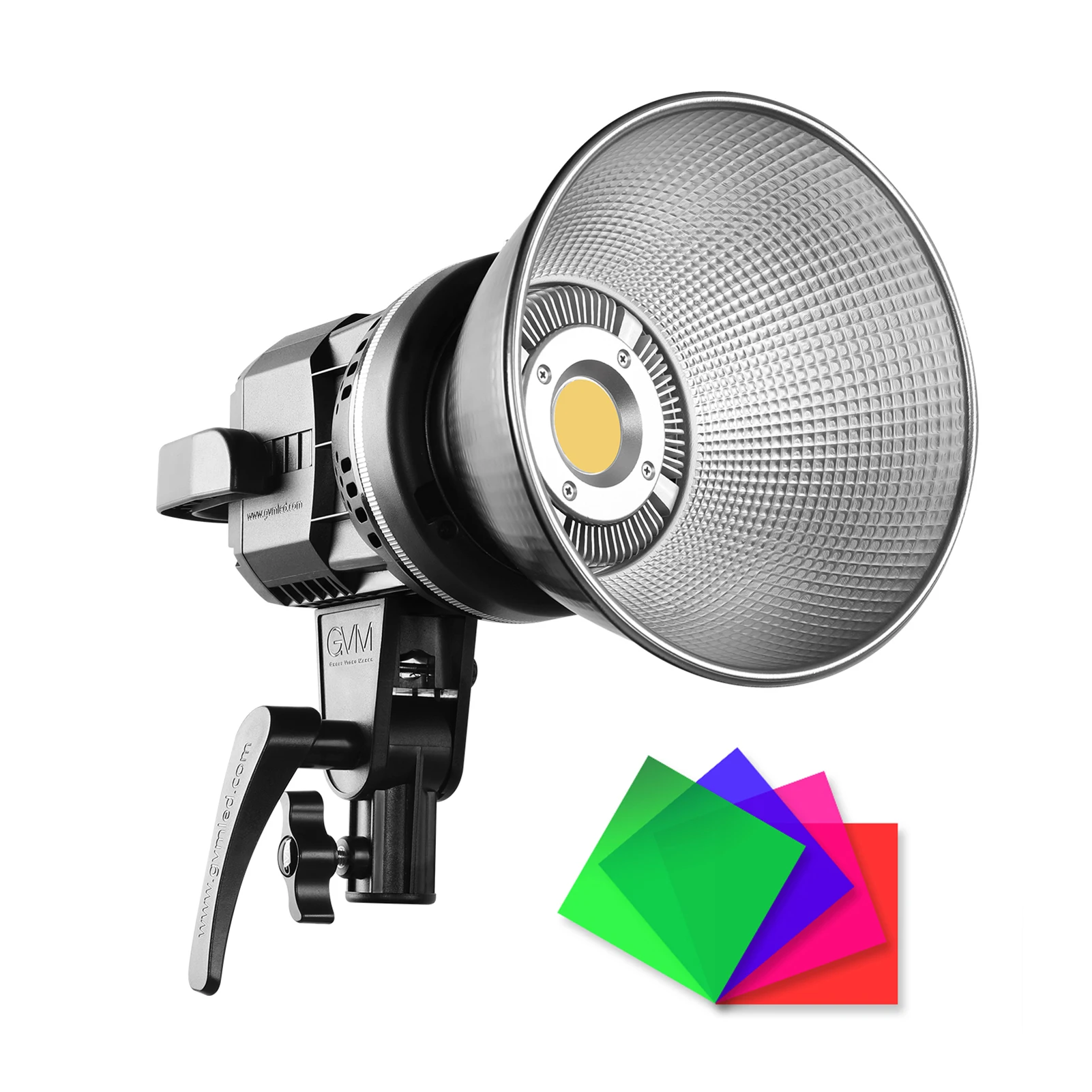 

80W 5600K LED Video Light Stepless Brightness Adjustment CRI 97+with Bowens Mount for Photography Lighting Photo Studio Shooting
