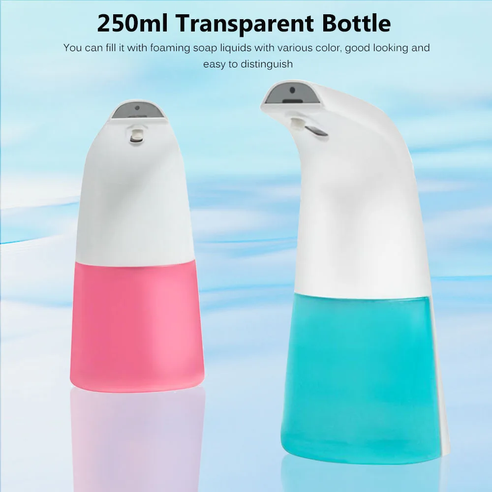 

250ml Infrared Foaming Soap Dispenser Automatic Foam Soap Dispensing Device USB Rechargeable Non-touch Soap Dispenser IR Sensor