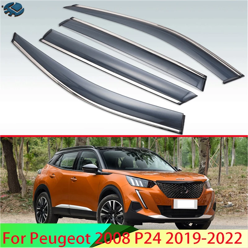 

4 шт., пластиковые защитные стекла для Peugeot 2008 P24 2019-2022