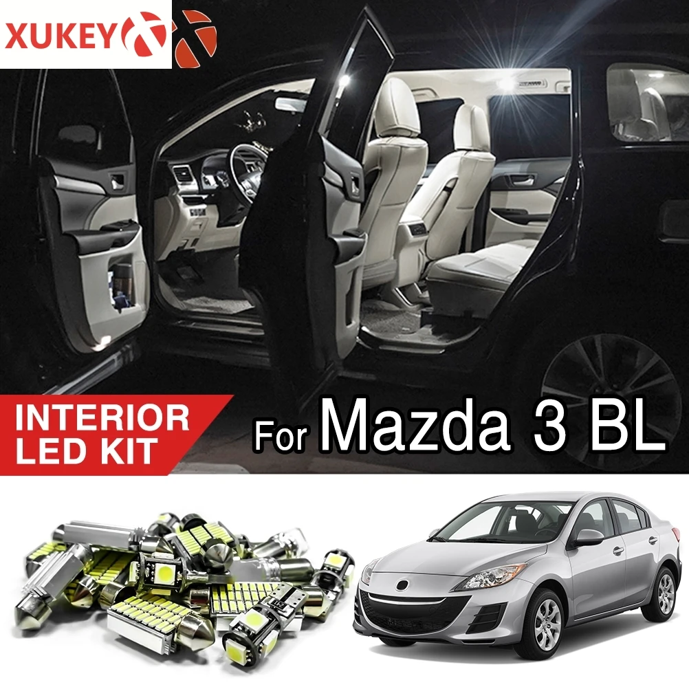 Автомобильные светодиодные лампы для Mazda 3 BL 2010 2011 2012 комплект внутренней