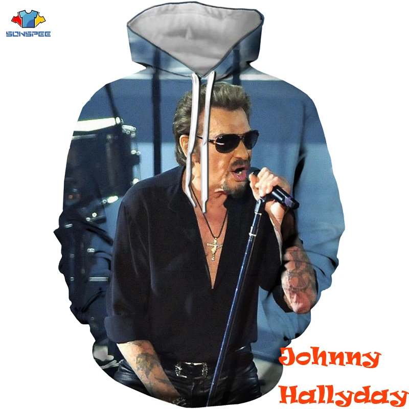 SONSPEE/Новая мужская толстовка с 3d изображением знаменитой французской певицы