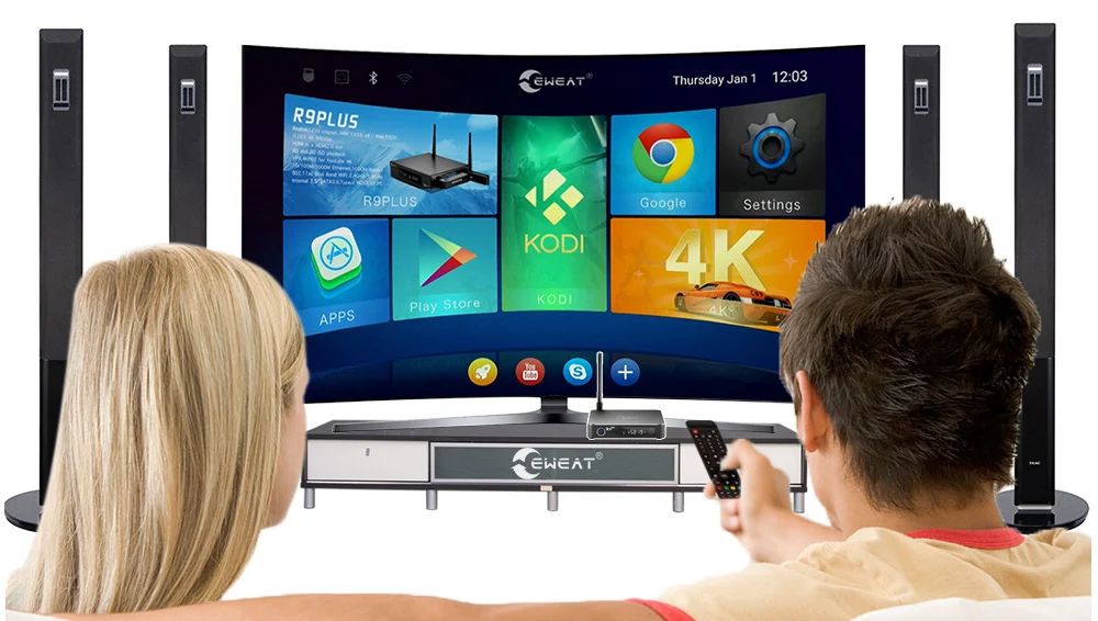 R9 mini Realtek RTD1295 smart tv box 2 ГБ 8 Поддержка PVR USB 3 0 HDR BT 4 Android медиаплеер | Электроника