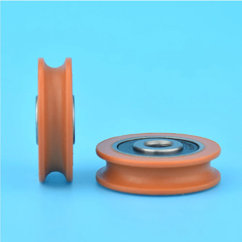 

1/2/5/10 шт U Нейлон Пластик встроенные шаровой подшипник паза 6*29*8 мм направляющий шкив