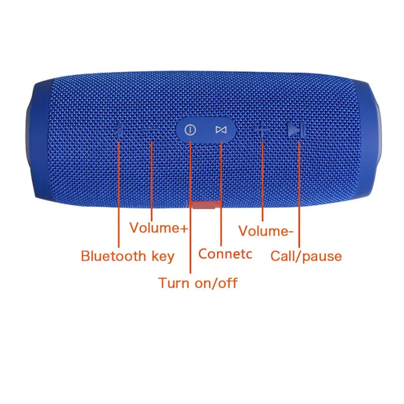 Portable Practical Outdoor Waterproof Bluetooth Speaker Wireless Soundbar Loudspeaker Sound Box With Mic Support TF Card | Электроника